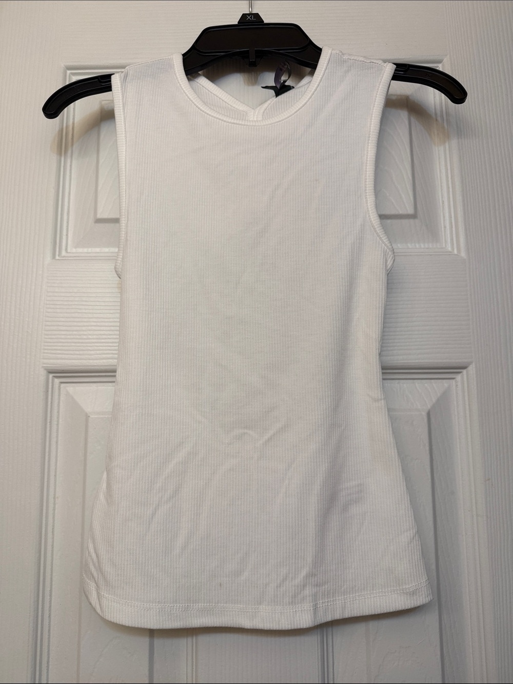 wild fable White Ribbed Crewneck Tank Top